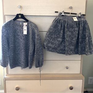 Brand New Chanel Sweater and Skirt Set
